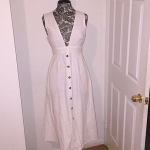 Urban outfitters white sun dress with cut out back